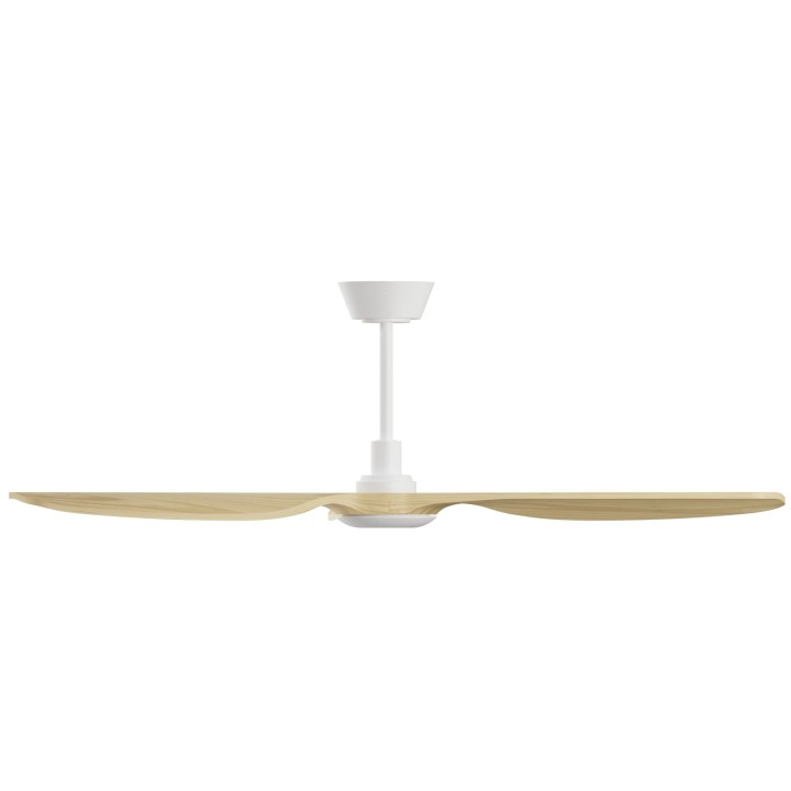 Ventilador BALCONY NEO L blanco palas madera clara con luz – Sulion