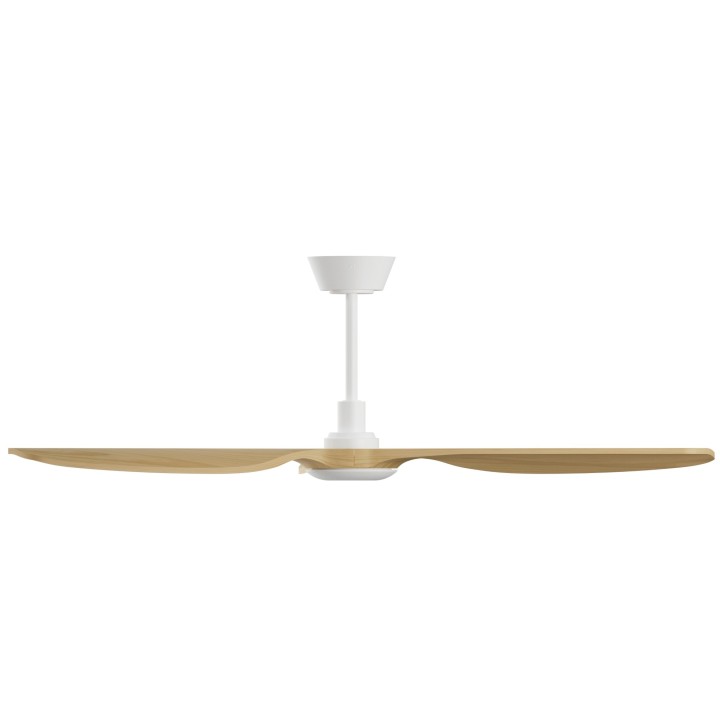 Ventilador BALCONY NEO L blanco palas madera media con luz – Sulion