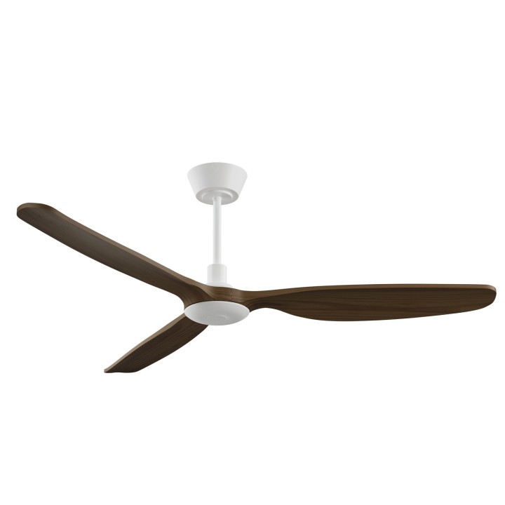 Ventilador BALCONY NEO L blanco palas madera oscura con luz – Sulion