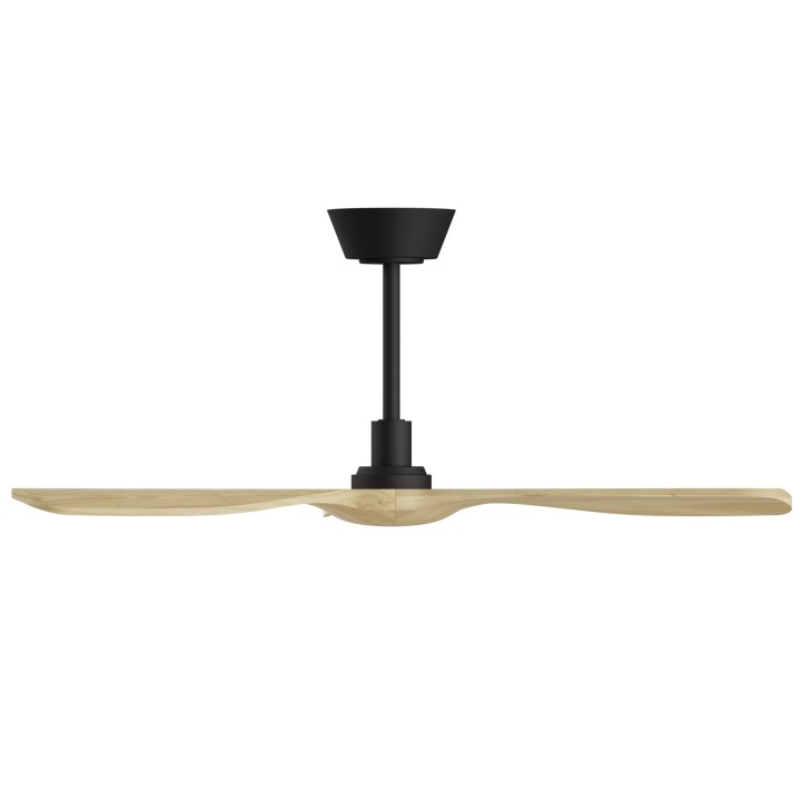 Ventilador BALCONY NEO M negro palas madera clara sin luz – Sulion