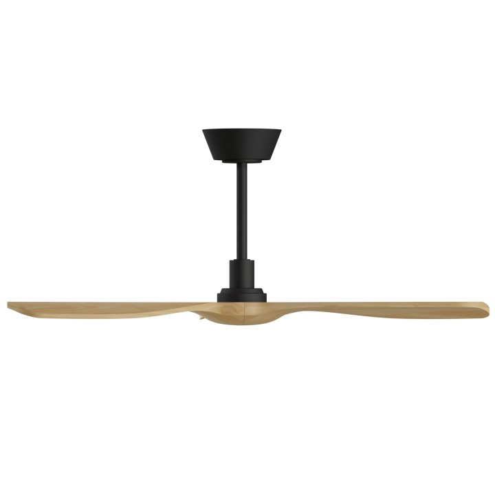 Ventilador BALCONY NEO M negro palas madera media sin luz – Sulion
