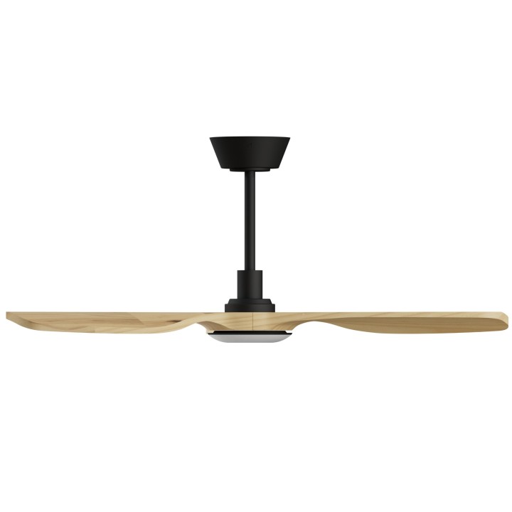 Ventilador BALCONY NEO M negro palas madera clara con luz – Sulion