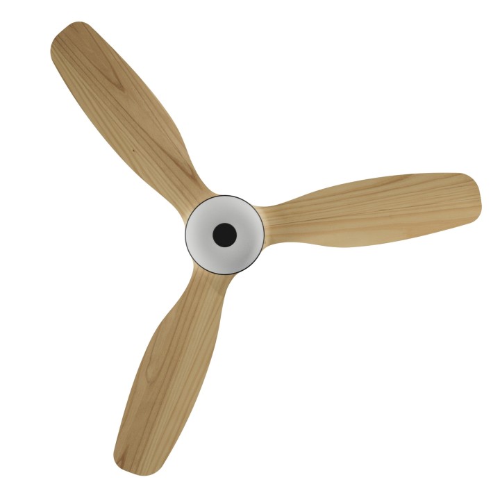 Ventilador BALCONY NEO M negro palas madera clara con luz – Sulion