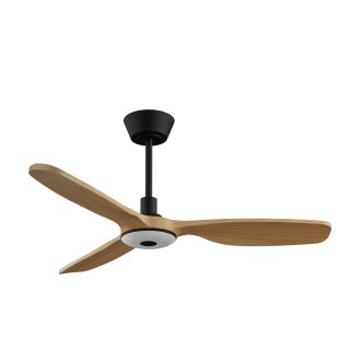 Ventilador BALCONY NEO M negro palas madera media con luz – Sulion