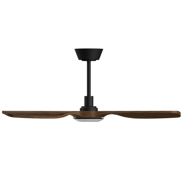 Ventilador BALCONY NEO M negro palas madera oscura con luz – Sulion