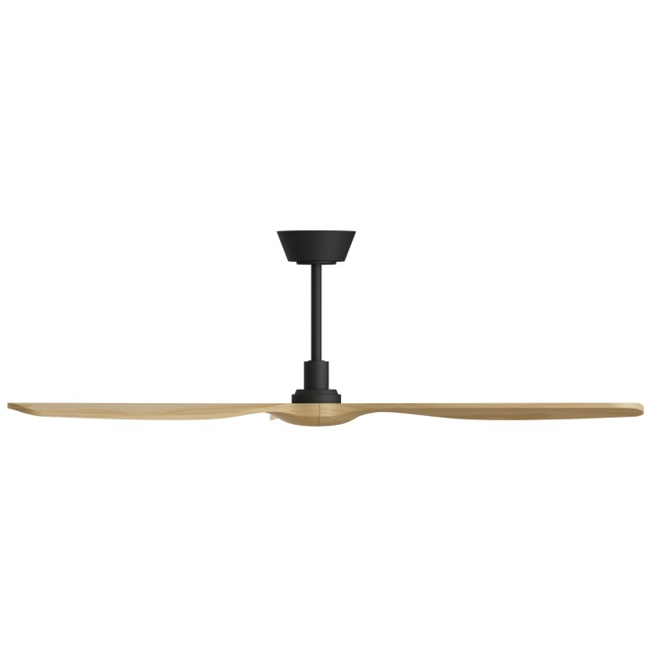 Ventilador BALCONY NEO L negro palas madera media sin luz – Sulion