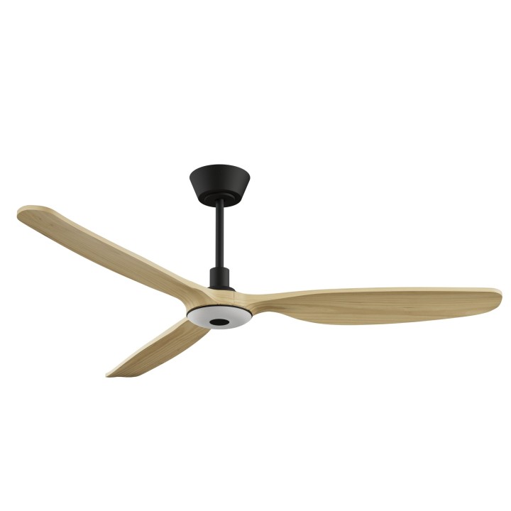 Ventilador BALCONY NEO L negro palas madera clara con luz – Sulion