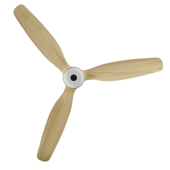 Ventilador BALCONY NEO L negro palas madera clara con luz – Sulion
