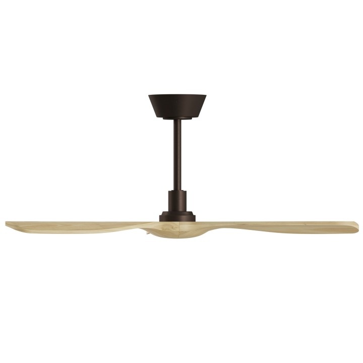 Ventilador BALCONY NEO M marrón óxido palas madera sin luz Sulion