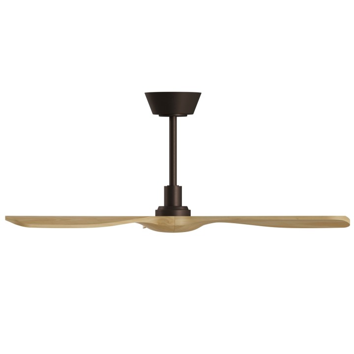 Ventilador BALCONY NEO M marrón óxido palas madera sin luz Sulion