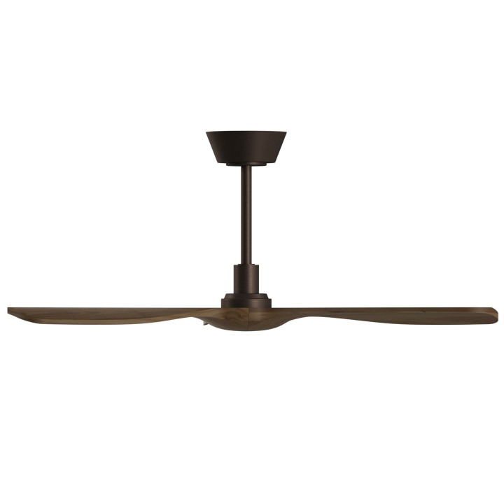 Ventilador BALCONY NEO M marrón óxido palas madera oscura sin luz Sulion