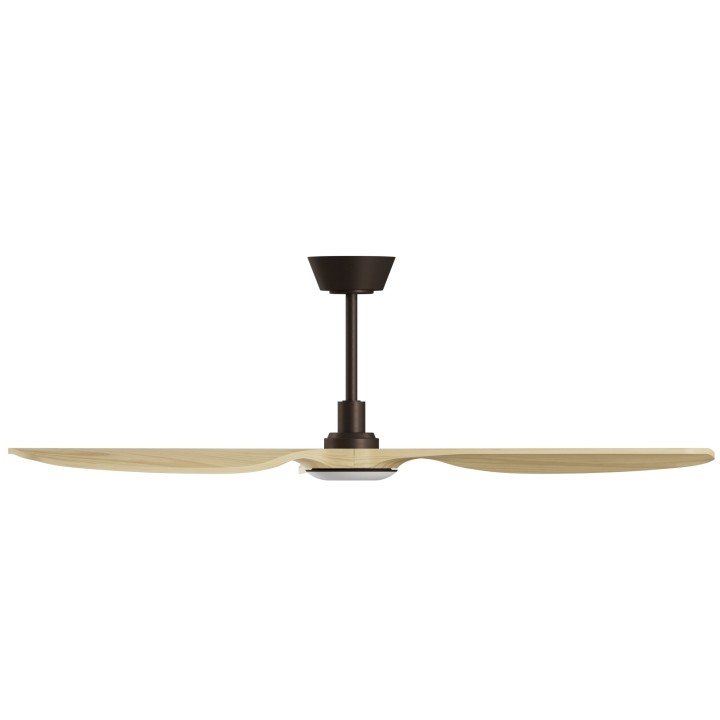 Ventilador BALCONY NEO L marrón óxido palas madera con luz Sulion
