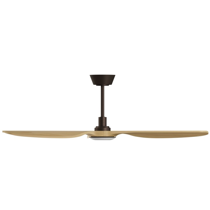 Ventilador BALCONY NEO L marrón óxido palas madera con luz Sulion