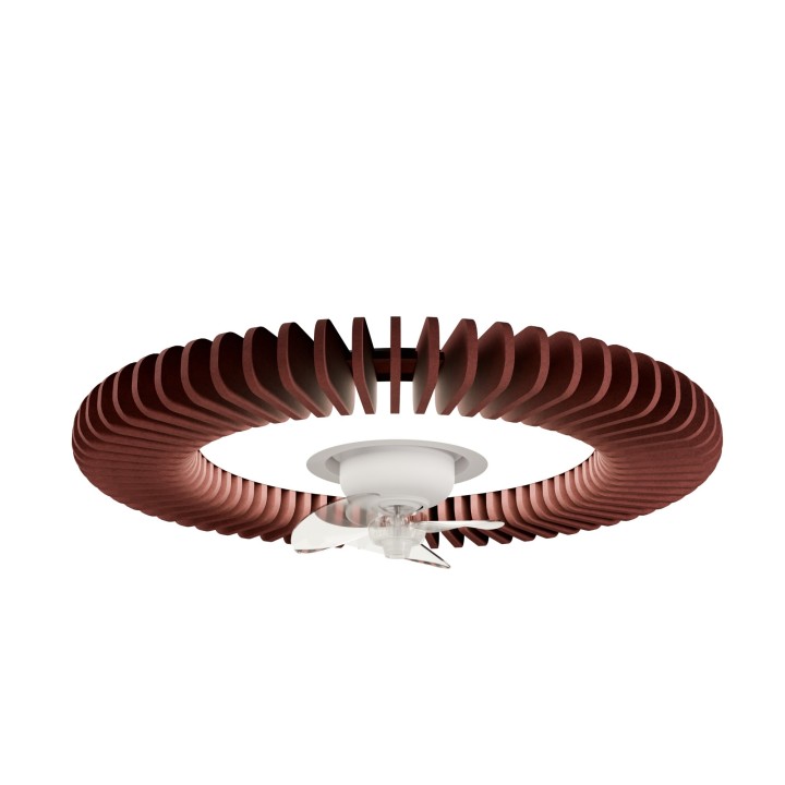 Ventilador FONO SH fonoabsorbente burdeos con luz – Sulion