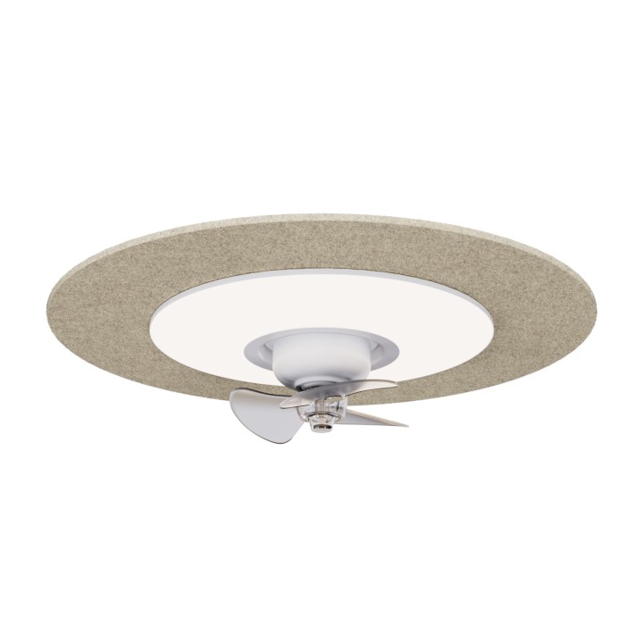 Ventilador FONO fonoabsorbente beige con luz – Sulion
