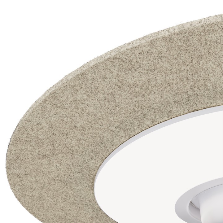 Ventilador FONO fonoabsorbente beige con luz – Sulion