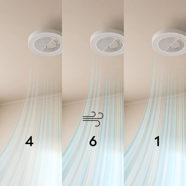 Ventilador FONO fonoabsorbente beige con luz – Sulion