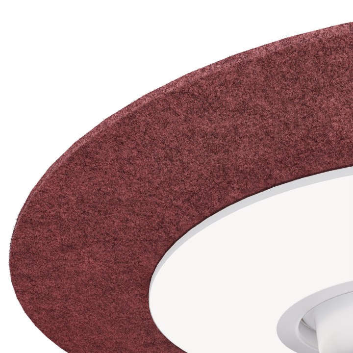 Ventilador FONO fonoabsorbente burdeos con luz – Sulion