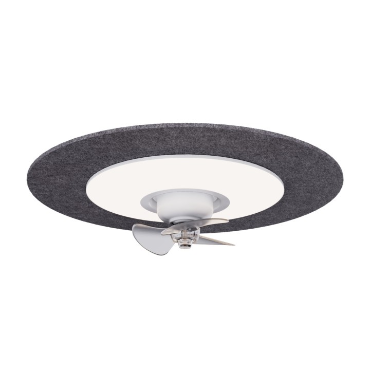 Ventilador FONO fonoabsorbente gris con luz – Sulion