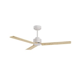 Ventilador ANNE M blanco palas madera clara sin luz – Sulion