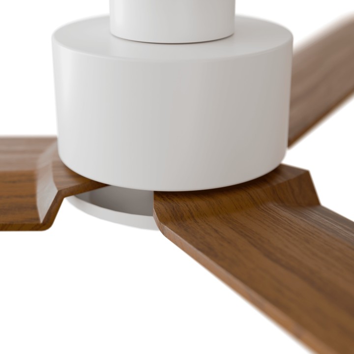 Ventilador ANNE M blanco palas madera media sin luz – Sulion