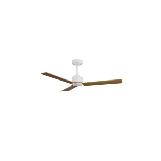 Ventilador ANNE M blanco palas madera oscura sin luz – Sulion