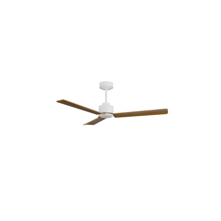 Ventilador ANNE M blanco palas madera oscura sin luz – Sulion