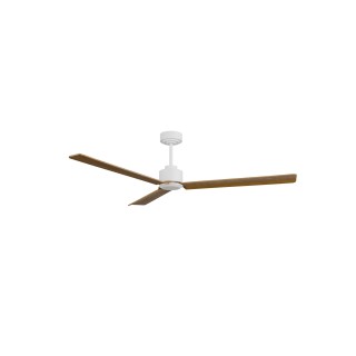 Ventilador ANNE XL blanco palas madera media sin luz – Sulion