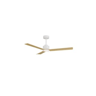 Ventilador ANNE M blanco palas madera clara luz general – Sulion