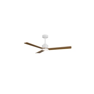 Ventilador ANNE M blanco palas madera media luz general – Sulion
