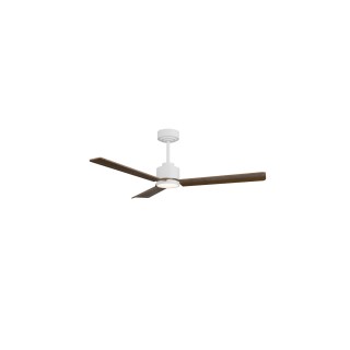 Ventilador ANNE M blanco palas madera oscura luz general – Sulion