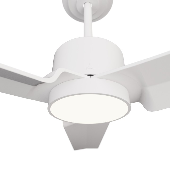 Ventilador ANNE XL blanco palas blancas luz general – Sulion
