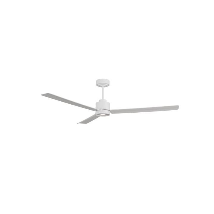 Ventilador ANNE XL blanco palas blancas luz focal – Sulion