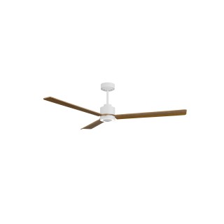 Ventilador ANNE XL blanco palas madera media luz indirecta – Sulion