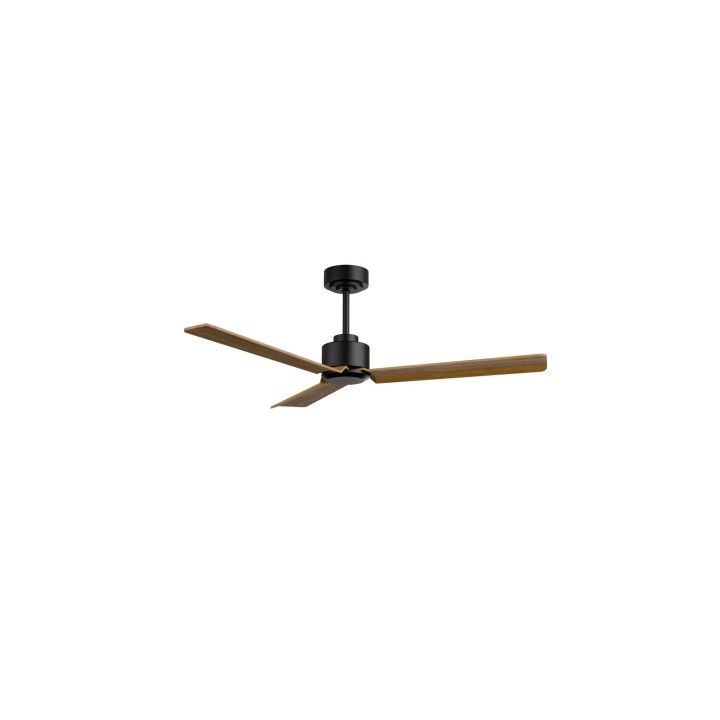 Ventilador ANNE M negro palas madera media sin luz – Sulion