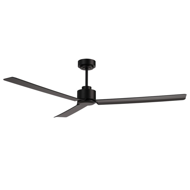 Ventilador ANNE XL negro palas negras sin luz – Sulion