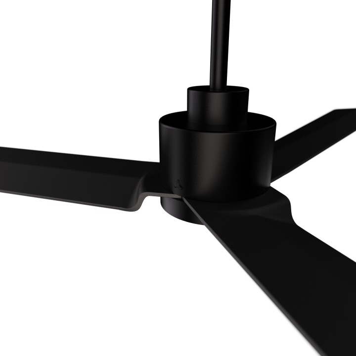 Ventilador ANNE XL negro palas negras sin luz – Sulion