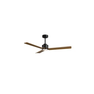 Ventilador ANNE M negro palas madera media luz general – Sulion