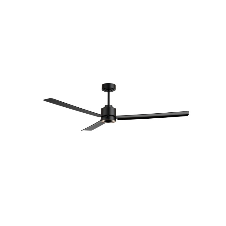 Ventilador ANNE XL negro palas negras luz indirecta – Sulion