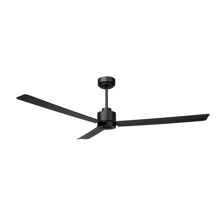 Ventilador ANNE XL negro palas negras luz confort – Sulion
