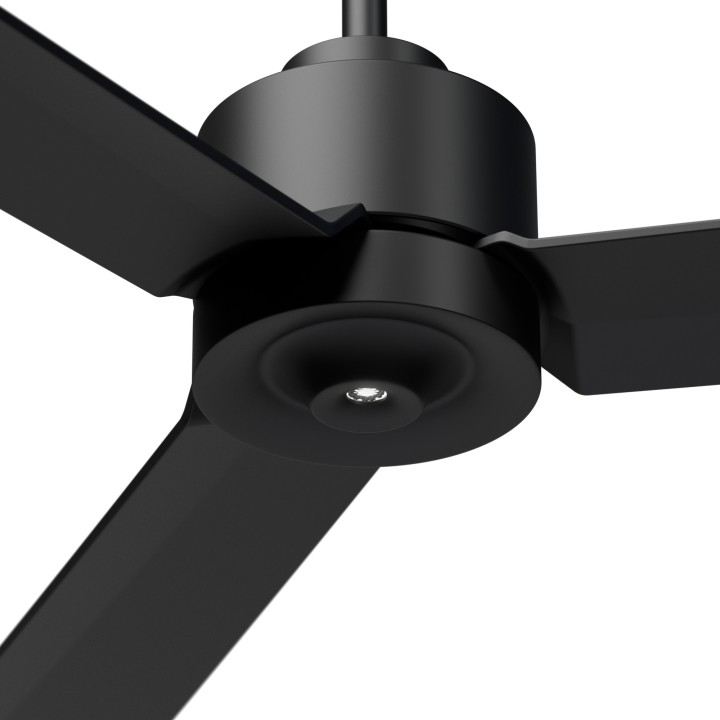 Ventilador ANNE XL negro palas negras luz confort – Sulion