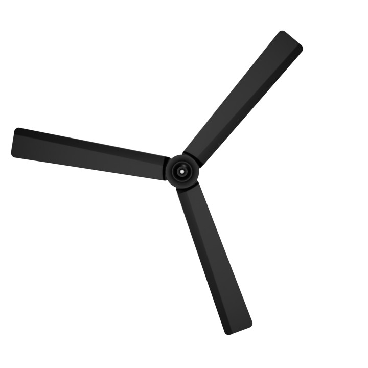 Ventilador ANNE XL negro palas negras luz confort – Sulion