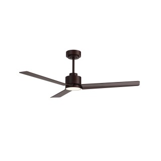 Ventilador ANNE M marrón óxido palas marrón óxido luz general – Sulion