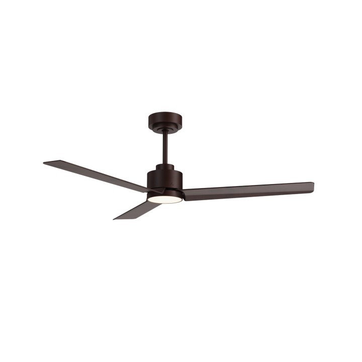 Ventilador ANNE M marrón óxido palas marrón óxido luz general – Sulion