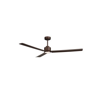 Ventilador ANNE XL marrón óxido palas marrón óxido luz general Sulion