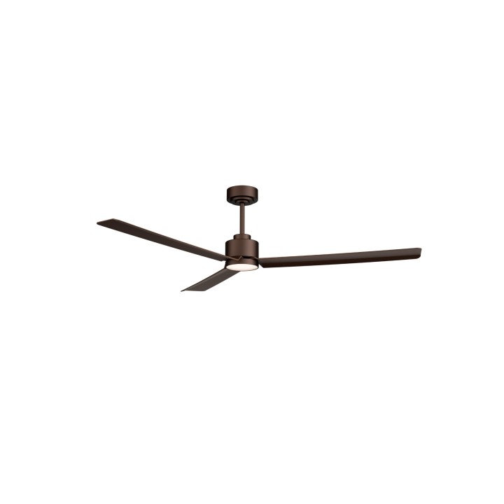 Ventilador ANNE XL marrón óxido palas marrón óxido luz general Sulion