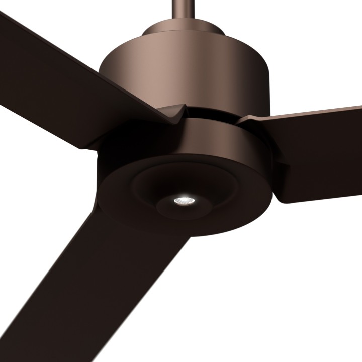 Ventilador ANNE M marrón óxido palas marrón óxido luz confort – Sulion