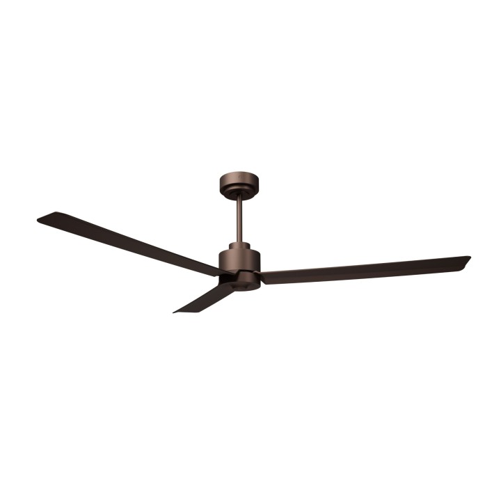 Ventilador ANNE XL marrón óxido palas marrón óxido luz confort Sulion