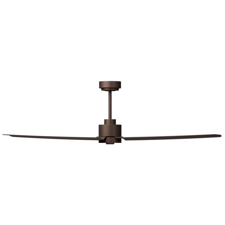 Ventilador ANNE XL marrón óxido palas marrón óxido luz confort Sulion