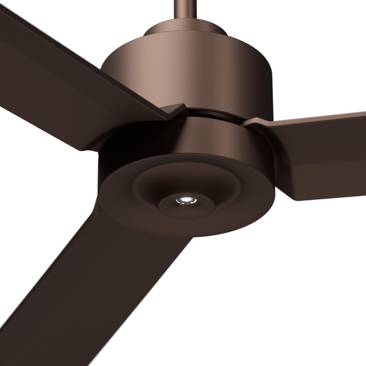 Ventilador ANNE XL marrón óxido palas marrón óxido luz confort Sulion